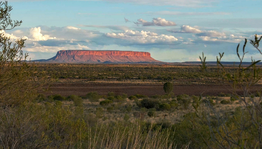 Mount Conner in Australia's Northern Territory at sunset