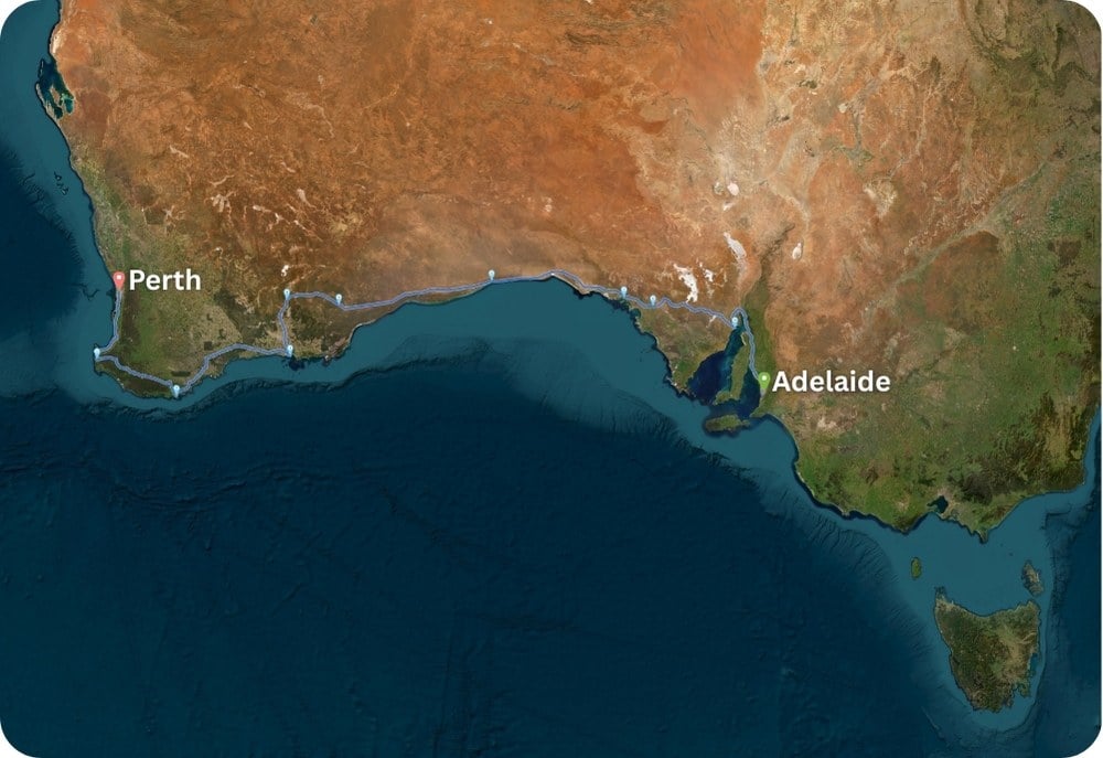 From Adelaide to Perth