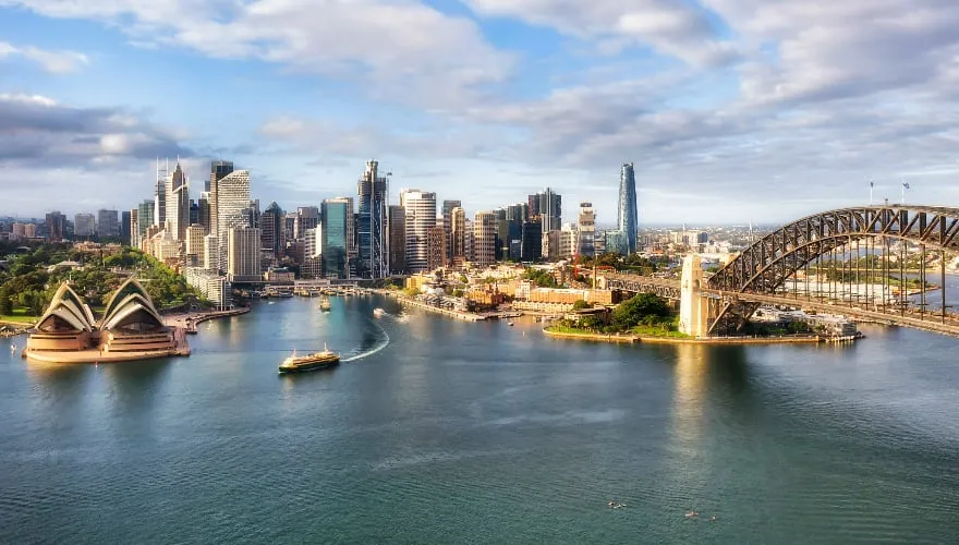 Waterfront architectural landmarks of Sydney Harbour