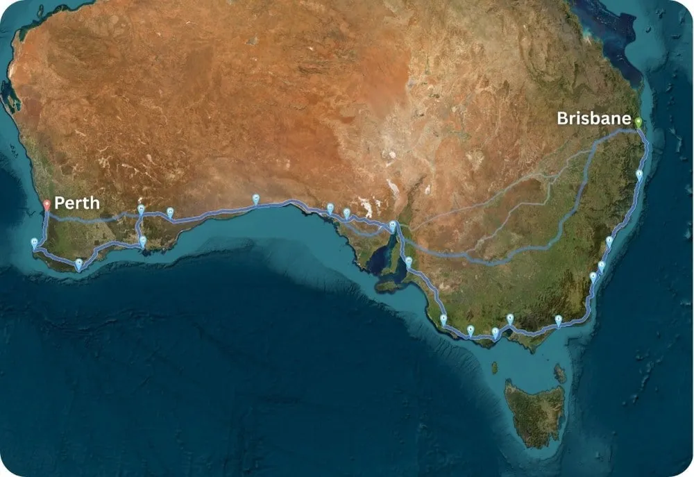 From Brisbane to Perth