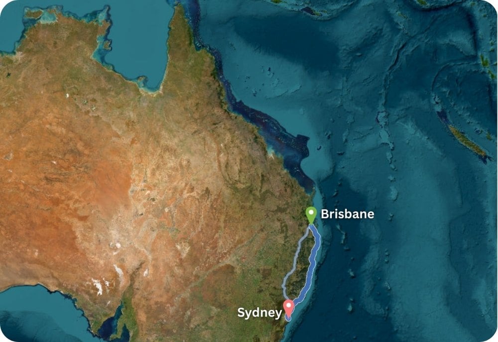 From Brisbane to Sydney