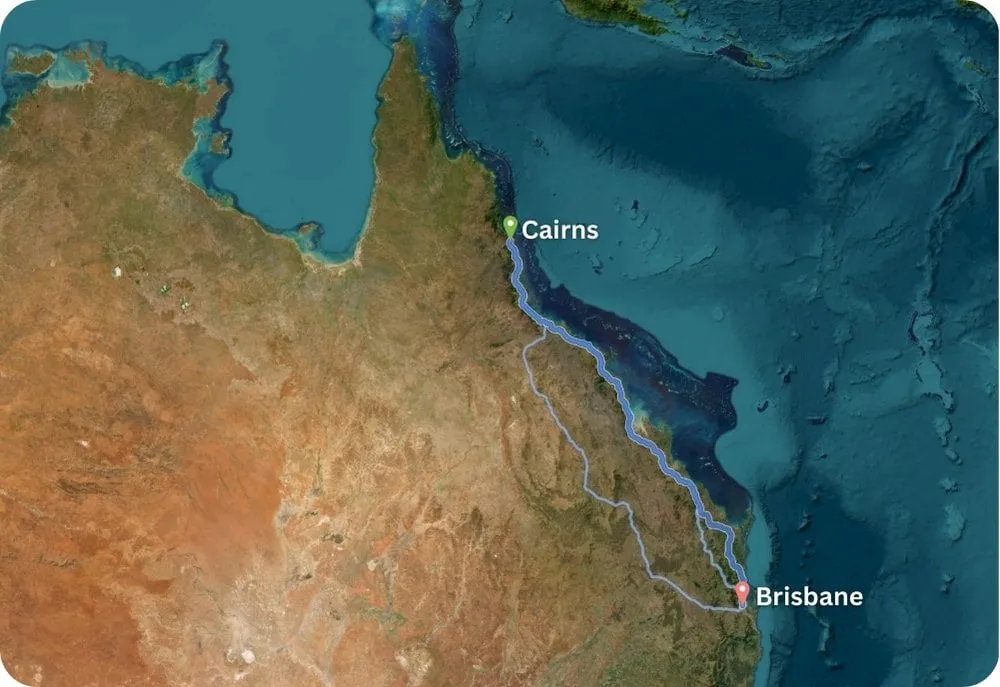 From Cairns to Brisbane