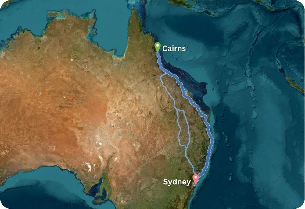 From Cairns to Sydney