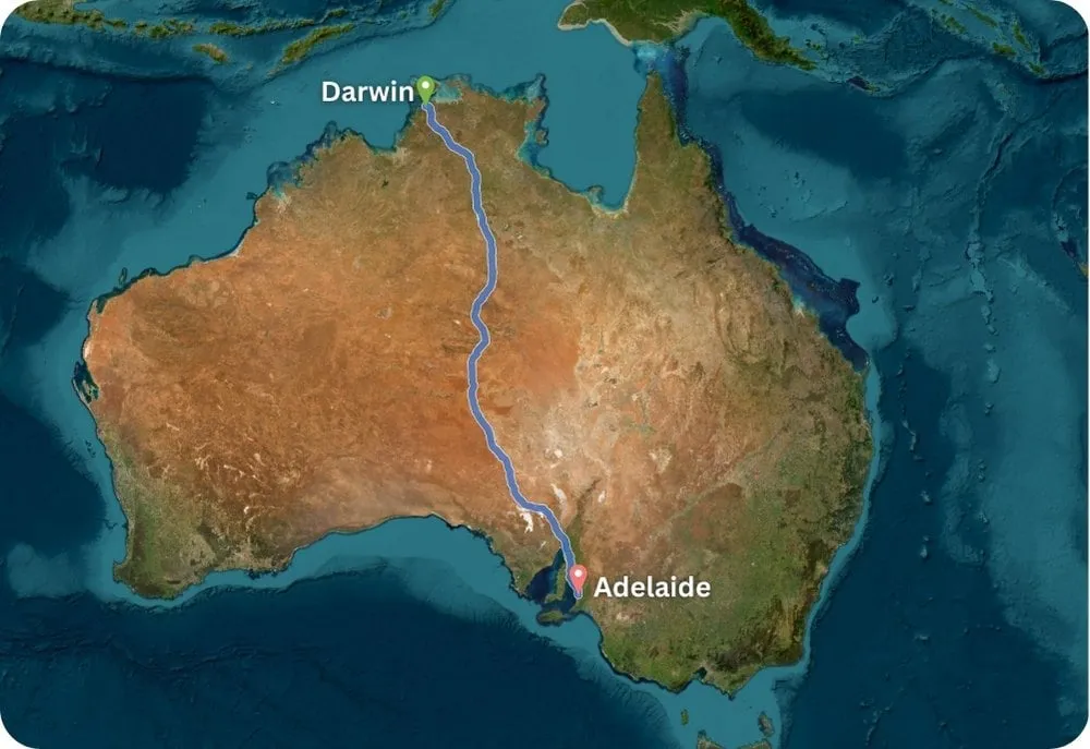 From Darwin to Adelaide