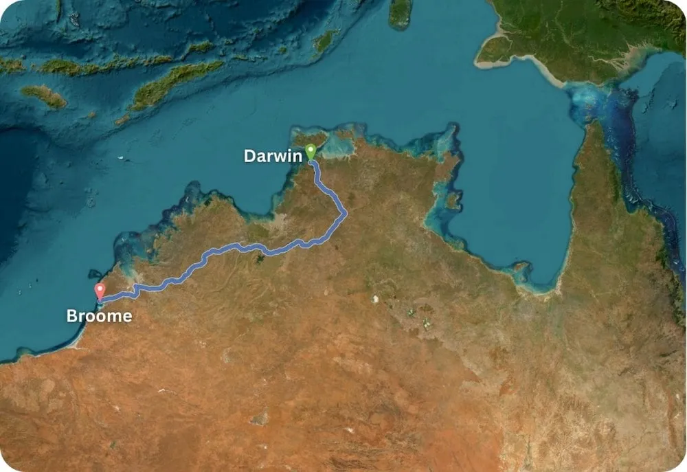 From Darwin to Broome