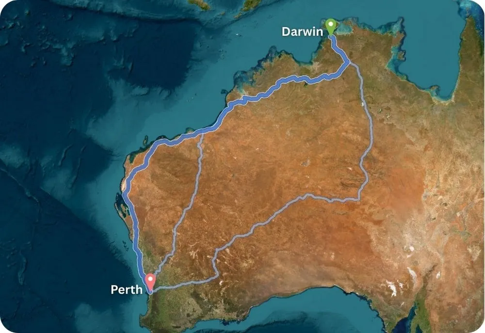 From Darwin to Perth