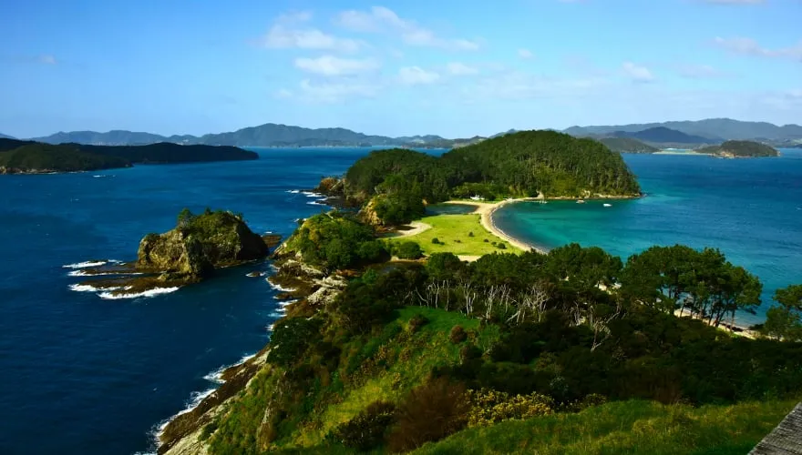 New Zealand Bay of Islands Coastline North Island