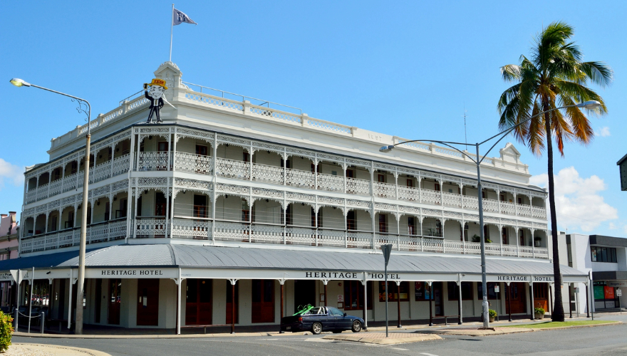 Historic building dating from 1898 in Rockhampton, QLD, Australia
