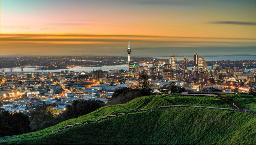 Auckland City Skyline by night