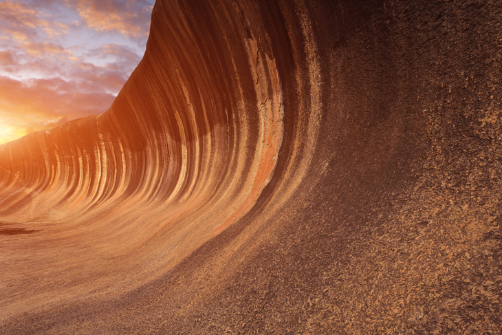 Wave Rock at Sunset